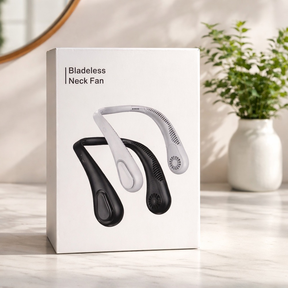 Bladeless Neck Fan - White and Black
